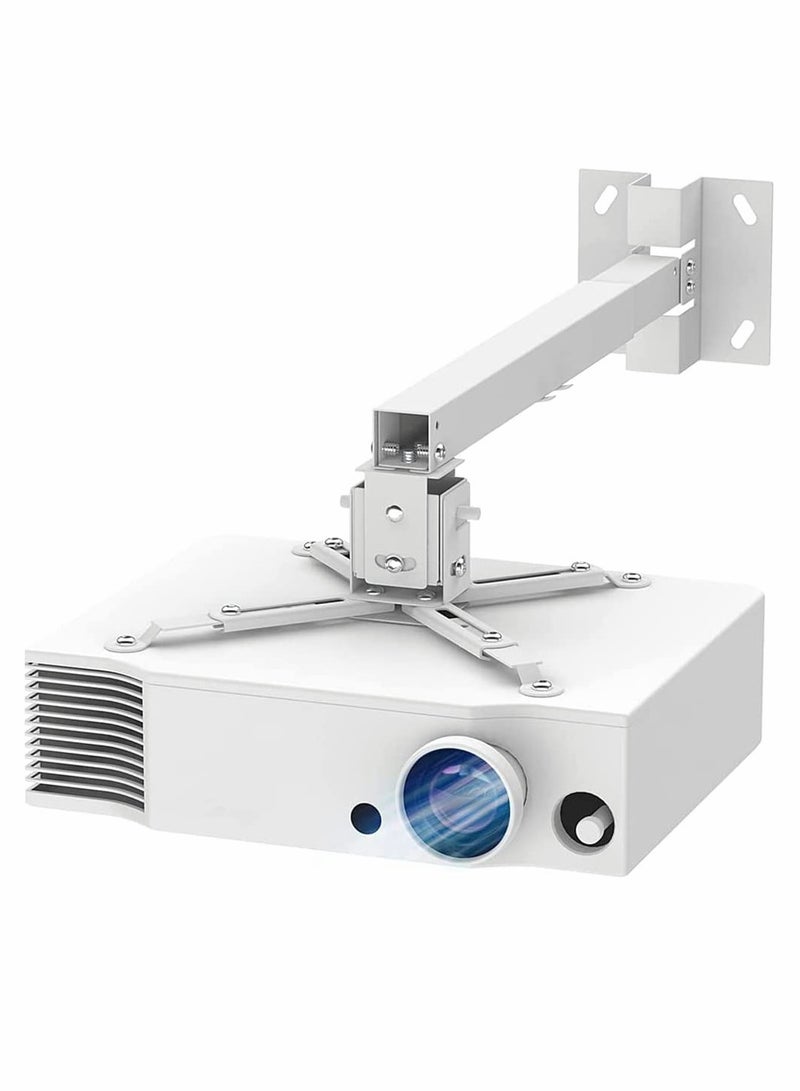 Universal Projector Ceiling Mount - 360° Rotation  15° Tilt, Supports Up to 15kg for LCD/DLP Projectors - Image 1