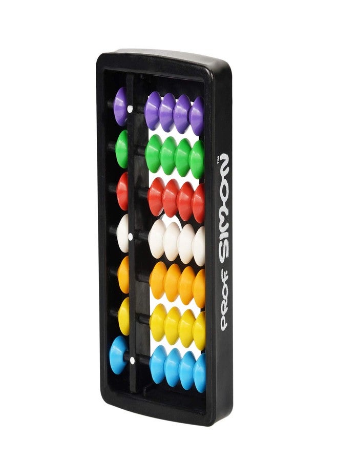 PROF. SIMON 7 Rods/Digits Soroban Plastic Abacus With Multi-Colored Beads, Kid - Image 4