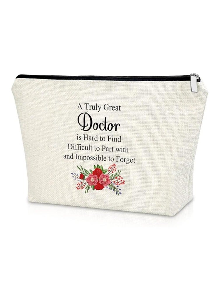 PRINTSHOP4ME Celebrating the Healing Touch Doctor's Day Cosmetic Bag | Doctor's Day Printed Cosmetic Bag Celebrate the Healers Among Us | Impeccable gift for Doctor's day Celebration. - Image 1