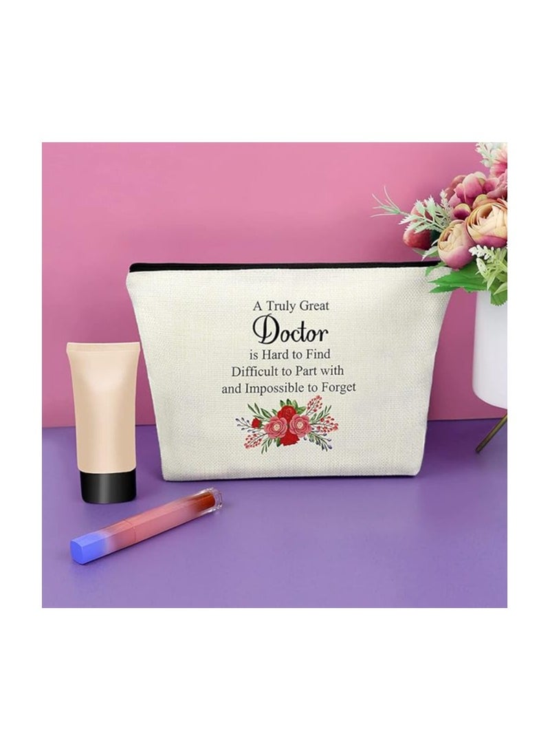 PRINTSHOP4ME Celebrating the Healing Touch Doctor's Day Cosmetic Bag | Doctor's Day Printed Cosmetic Bag Celebrate the Healers Among Us | Impeccable gift for Doctor's day Celebration. - Image 2