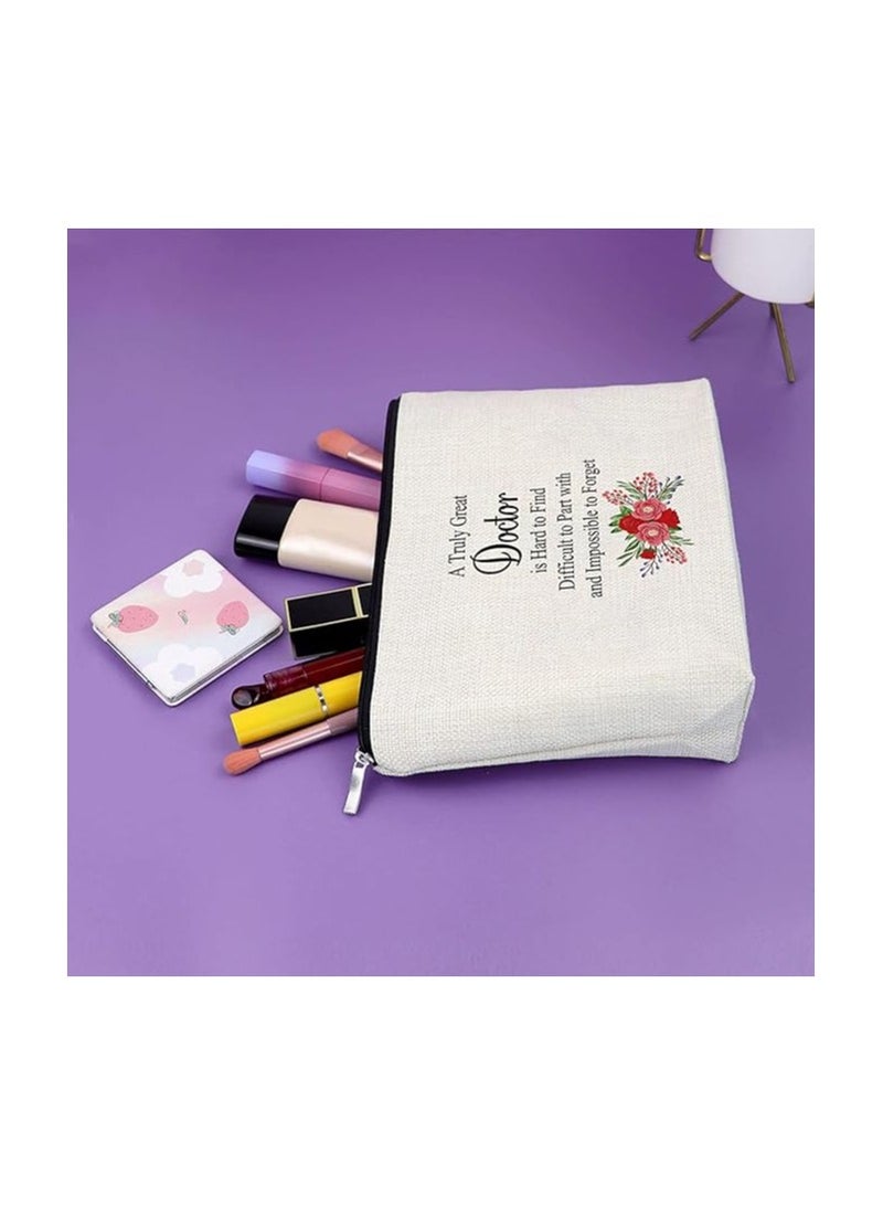PRINTSHOP4ME Celebrating the Healing Touch Doctor's Day Cosmetic Bag | Doctor's Day Printed Cosmetic Bag Celebrate the Healers Among Us | Impeccable gift for Doctor's day Celebration. - Image 5
