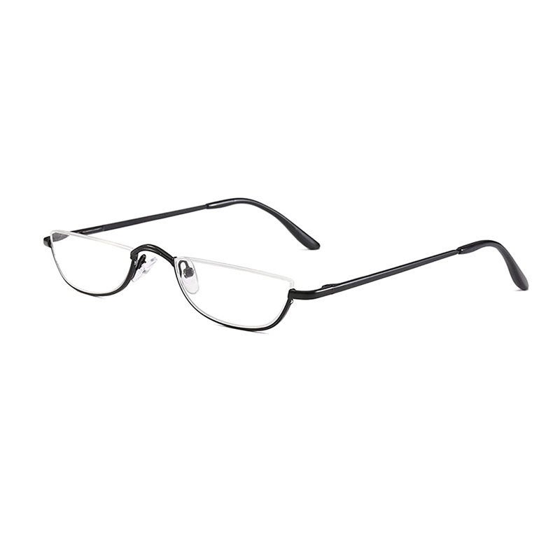 Half-Frame Reading Glasses Fish Silk Metal Hd Middle-Aged And Elderly Reading Glasses Men'S And Women'S Portable Popular Glasses - Image 1
