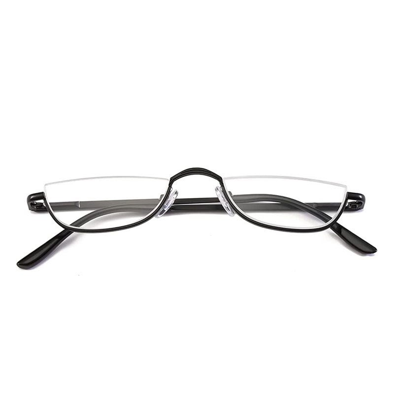 Half-Frame Reading Glasses Fish Silk Metal Hd Middle-Aged And Elderly Reading Glasses Men'S And Women'S Portable Popular Glasses - Image 4