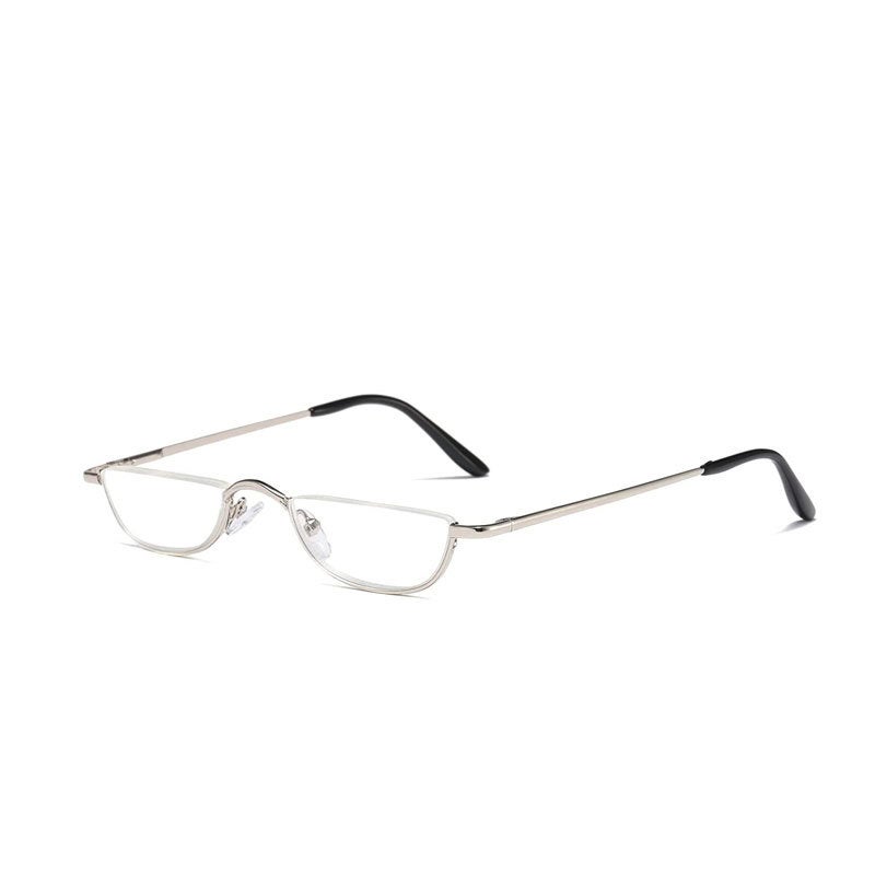 Half-Frame Reading Glasses Fish Silk Metal Hd Middle-Aged And Elderly Reading Glasses Men'S And Women'S Portable Popular Glasses - Image 5