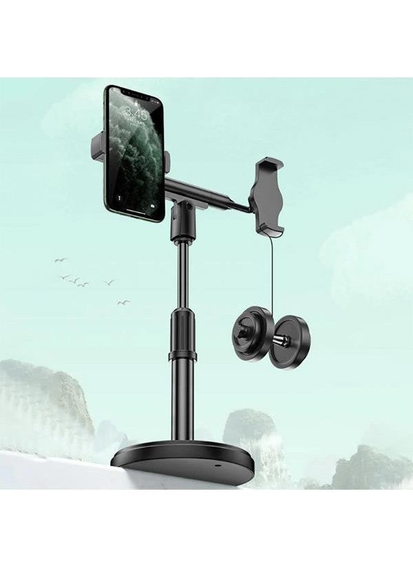 Coofbe - Desktop Live Broadcast Set Double Phone Holder Stand Desktop Live Broadcast Set - Image 1