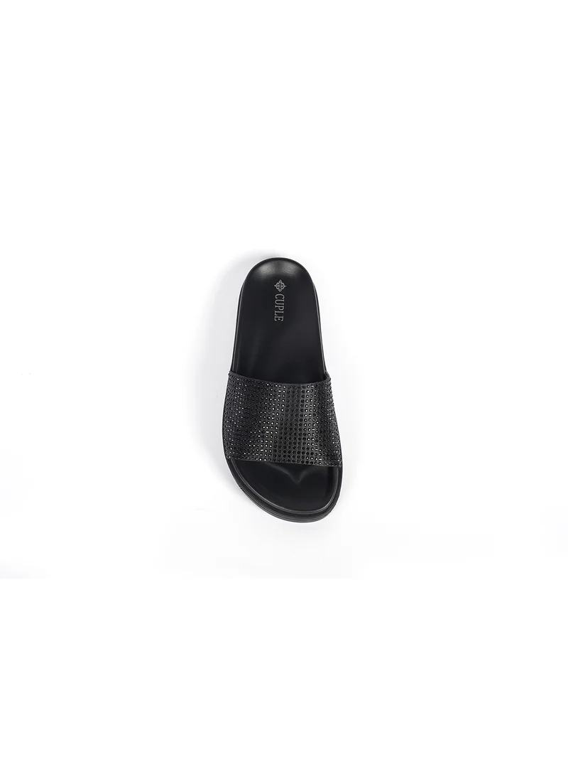 Cuple Womens embelished slide Sandals