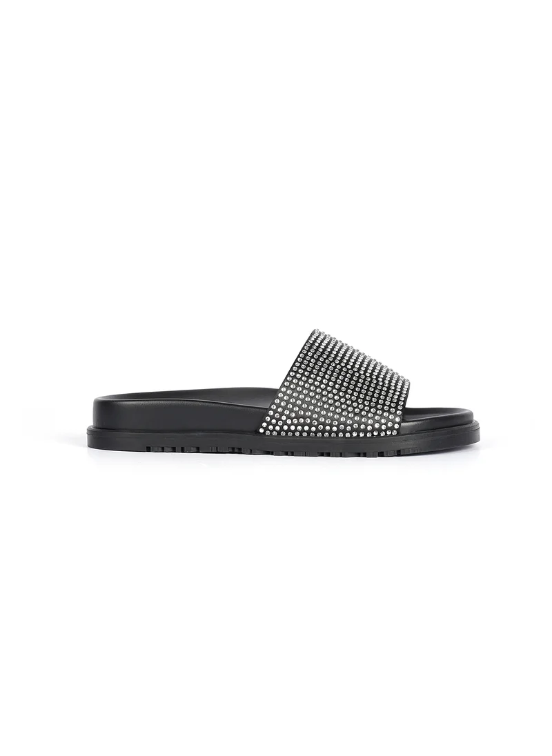 Cuple Womens embelished slide Sandals