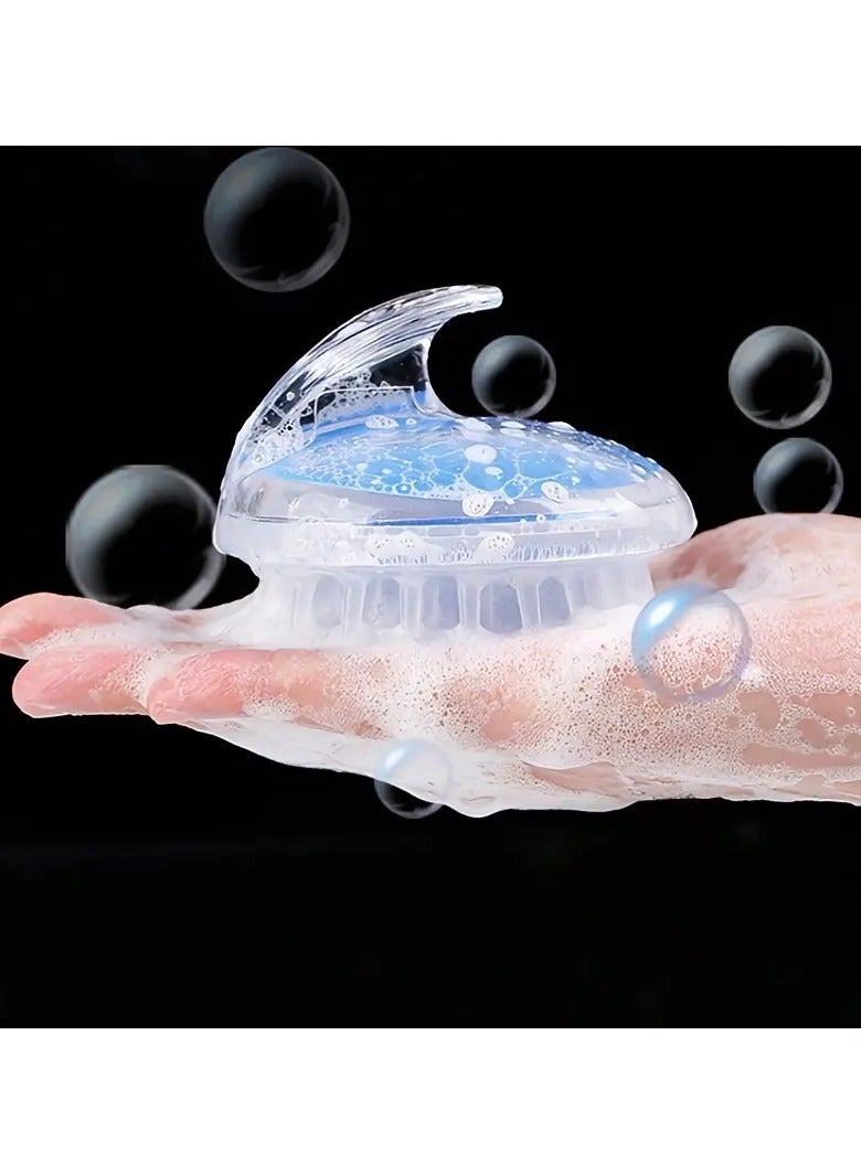 ORiTi Silicone Shampoo Brush Adult Round Shampoo Head Massage Brush Shampoo Comb Long Hair Shampoo Comb Scalp Brush - Image 1
