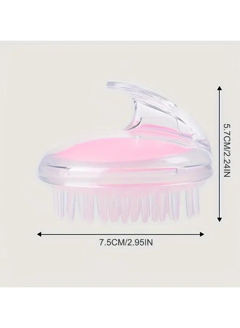 ORiTi Silicone Shampoo Brush Adult Round Shampoo Head Massage Brush Shampoo Comb Long Hair Shampoo Comb Scalp Brush - Image 3
