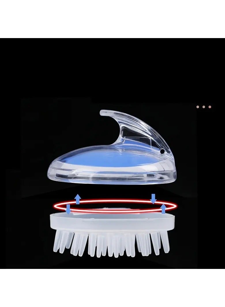 ORiTi Silicone Shampoo Brush Adult Round Shampoo Head Massage Brush Shampoo Comb Long Hair Shampoo Comb Scalp Brush - Image 4