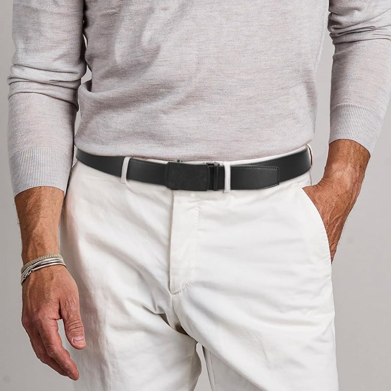 CHAOREN Mens Belt Leather Ratchet Belt - Customizable Fit, Effortless Style (35mm) - Image 5