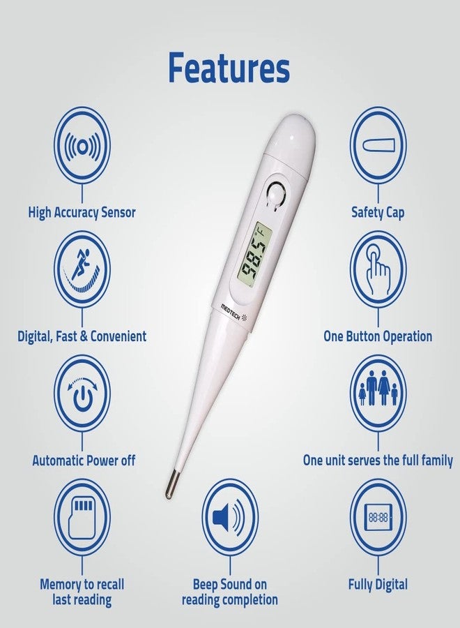 Medtech مقياس حرارة Medtech TMP 02 مزود بخاصية التشغيل بلمسة واحدة ومقاوم للماء - Image 4