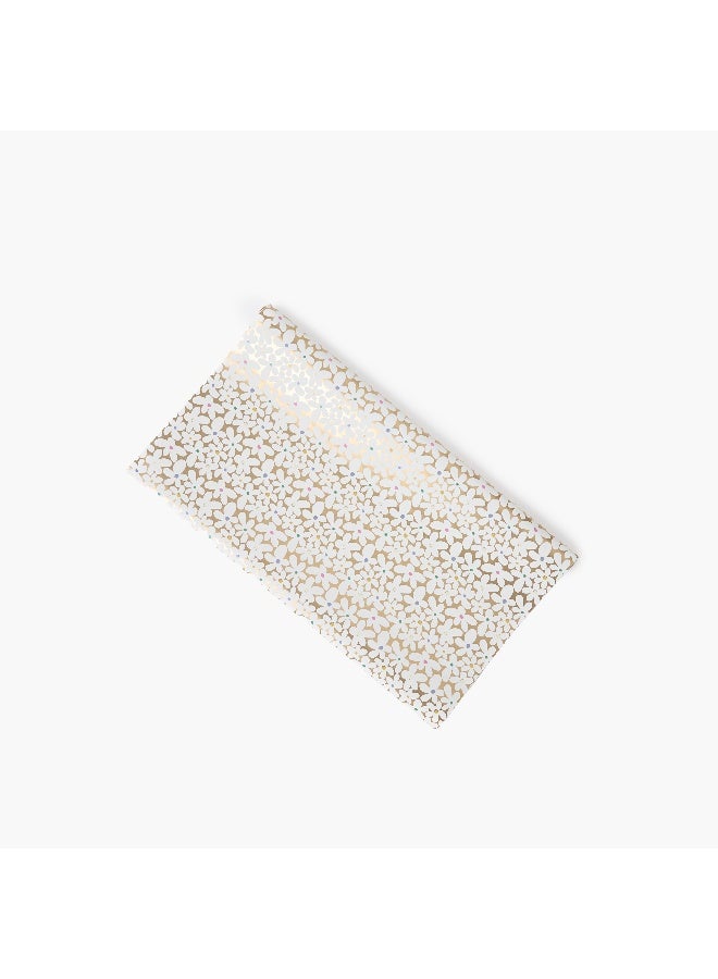 Findz Floral Print Paper Gift Wrap - 70x200 cms - Image 2