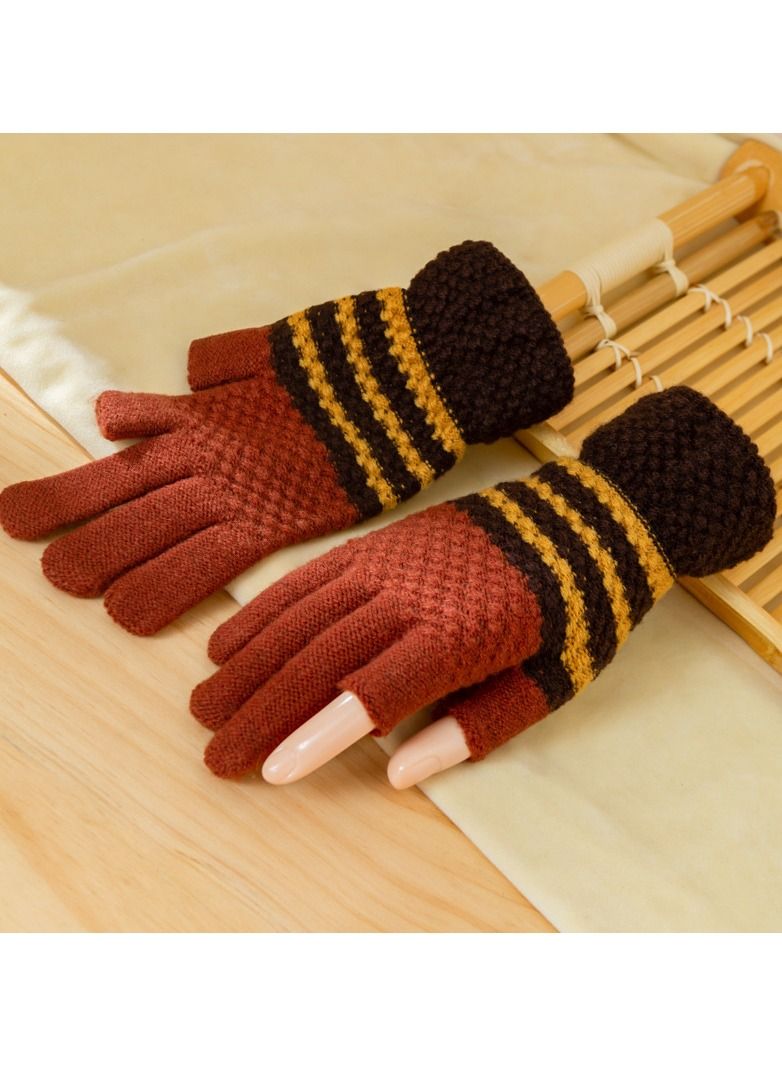 Loquat Solid Knit Gloves 