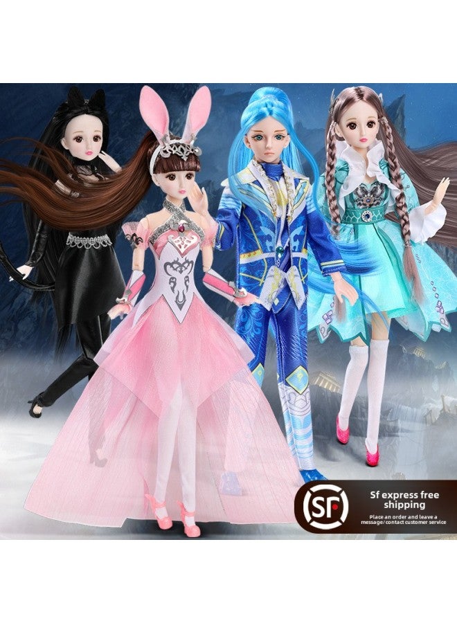 2024 Wu Soul Douluo Mainland Little Dance Princess Tang San Doll Toy Girl Children Doll Suit-Color: Five Years Later-lingmao Zhu Zhuqing-Height: Three-dimensional Real Eye Version + Full Joint Movable  - Image 1