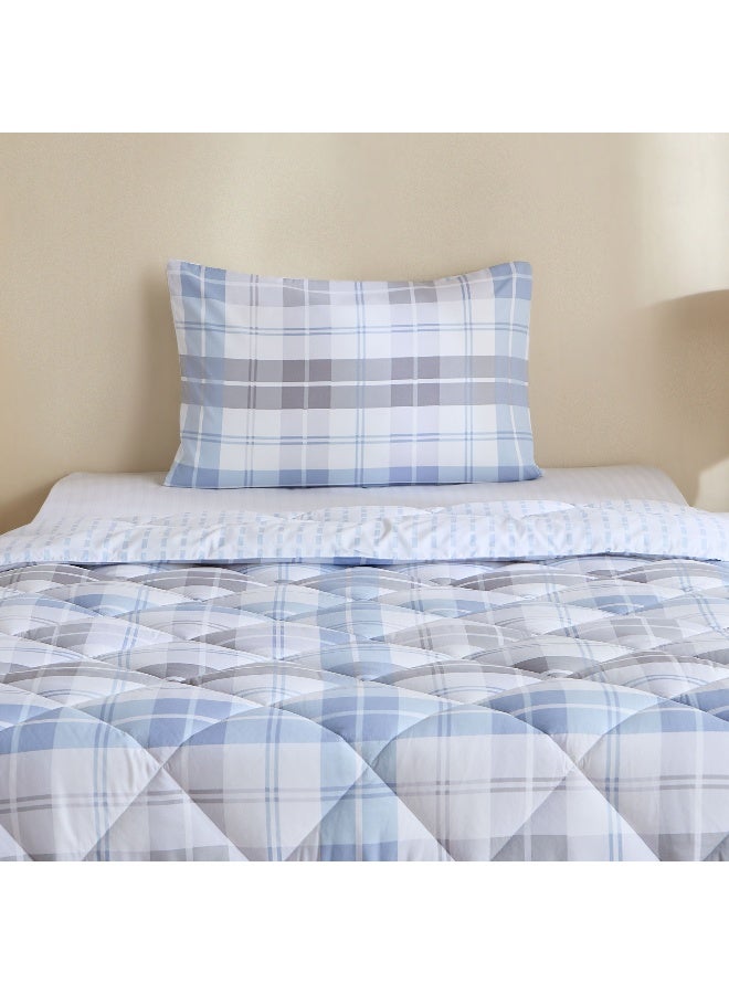 Home Box Madrid Plaid Twin Comforter Set for Kids - Image 2
