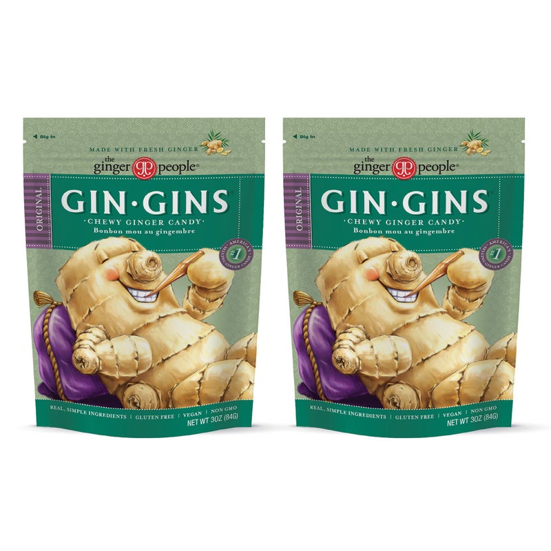 The Ginger People Gin Gins Original Chewy Ginger Candy 3 Oz (pack of 2) - Image 1