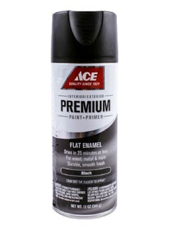 ACE Premium Flat Enamel Spray Paint Black 340 g I17003A07 