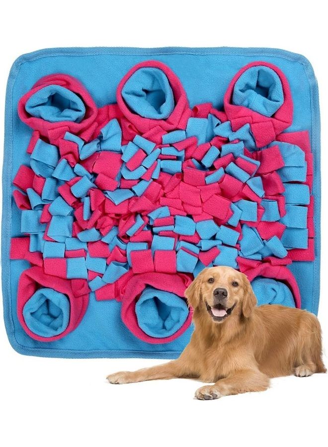 نيبمينينت Pet Snuffle Feeding Mat Blue/Pink 42 x 42cm - Image 1