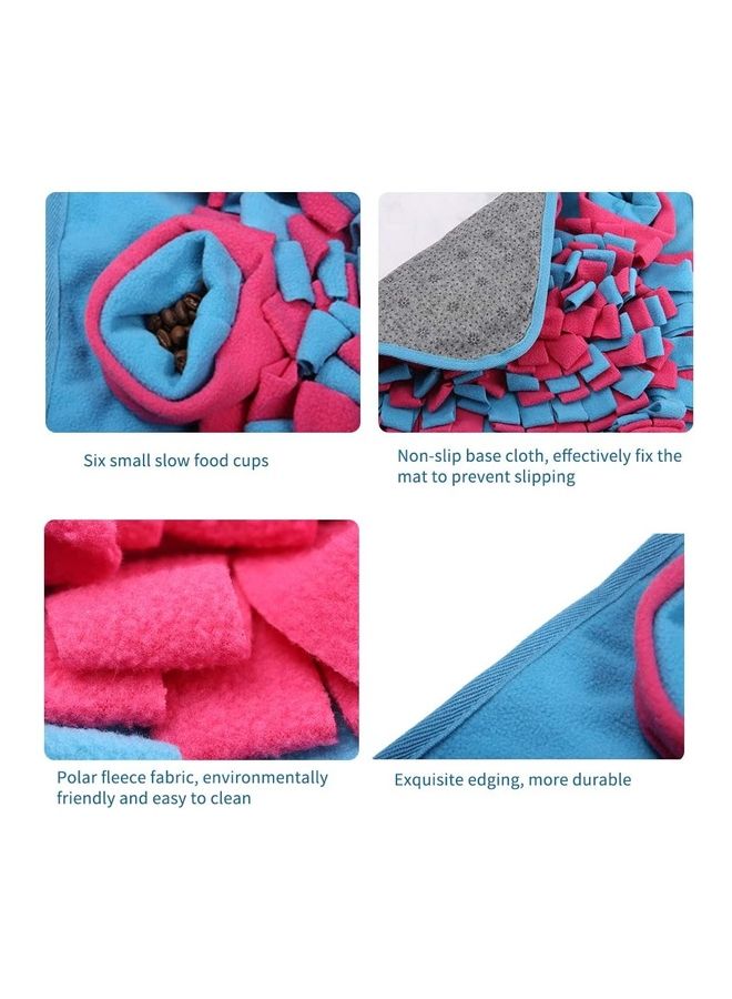نيبمينينت Pet Snuffle Feeding Mat Blue/Pink 42 x 42cm - Image 2