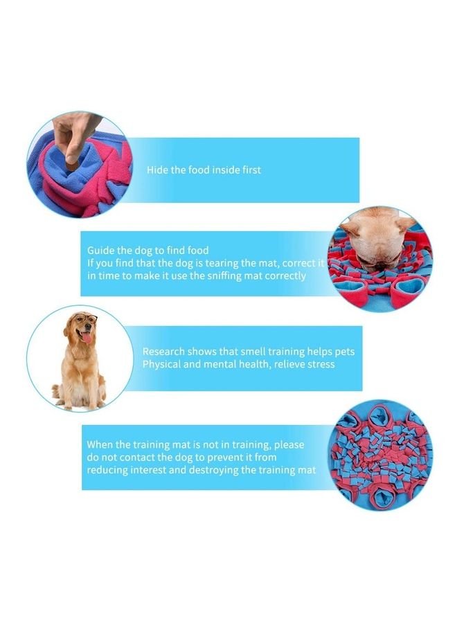 نيبمينينت Pet Snuffle Feeding Mat Blue/Pink 42 x 42cm - Image 4