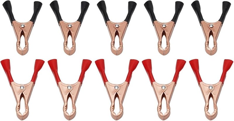 2PCS 30A Spring Clip Battery Connector with Wire High Conductivity Copper Plated Car Battery Terminal Clips - Image 5