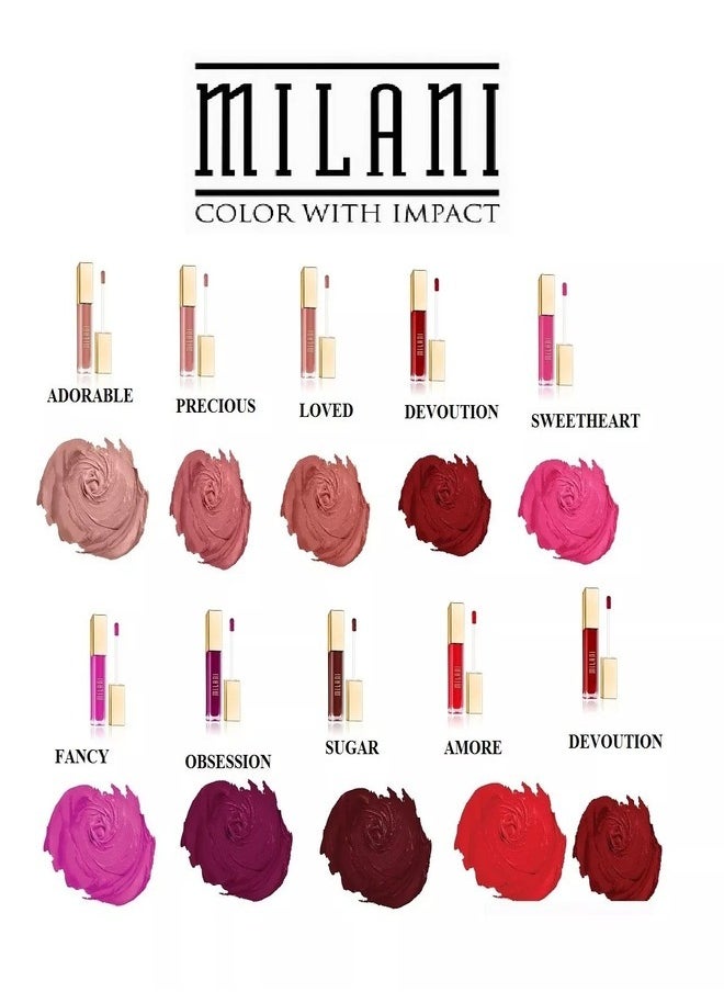 MILANI - Milani Amore Matte Lip Crème, Shade 12 Prismattic Touch, 6g - Long-Lasting, Full Coverage Matte Liquid Lipstick - Image 1