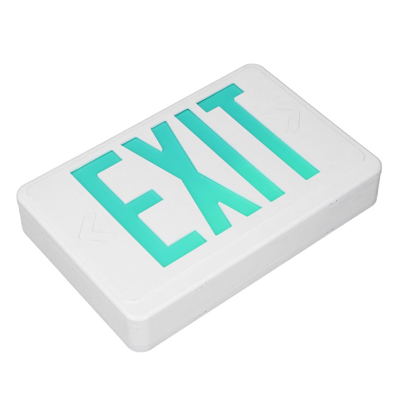 Green LED Exit Sign: Fireproof ABS Plastic, 3.7V 1800mAh Battery, 3+ Hours Emergency Runtime - High Visibility, Versatile Mounting for Offices, Schools, Commercial & Industrial Buildings - Image 3