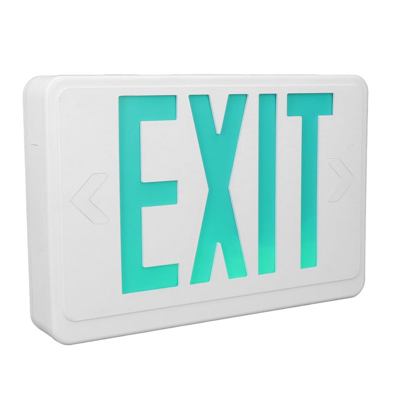 Green LED Exit Sign: Fireproof ABS Plastic, 3.7V 1800mAh Battery, 3+ Hours Emergency Runtime - High Visibility, Versatile Mounting for Offices, Schools, Commercial & Industrial Buildings - Image 5
