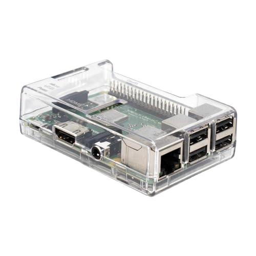 sb components Raspberry Pi 3 Model B+ Transparent Case - Access to All Ports - Image 1