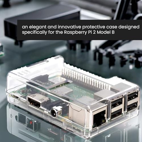 sb components Raspberry Pi 3 Model B+ Transparent Case - Access to All Ports - Image 5