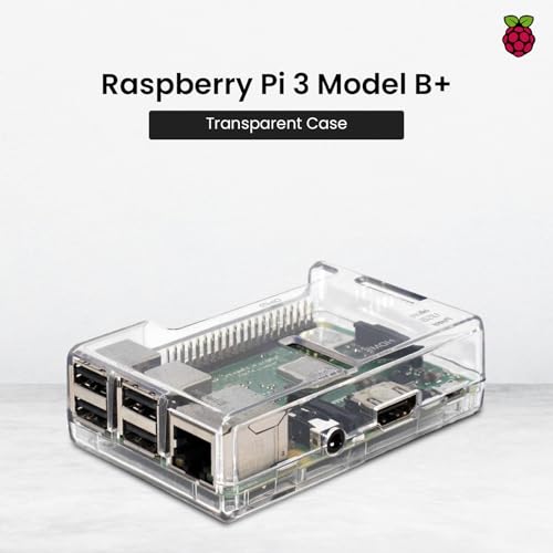 sb components Raspberry Pi 3 Model B+ Transparent Case - Access to All Ports - Image 2