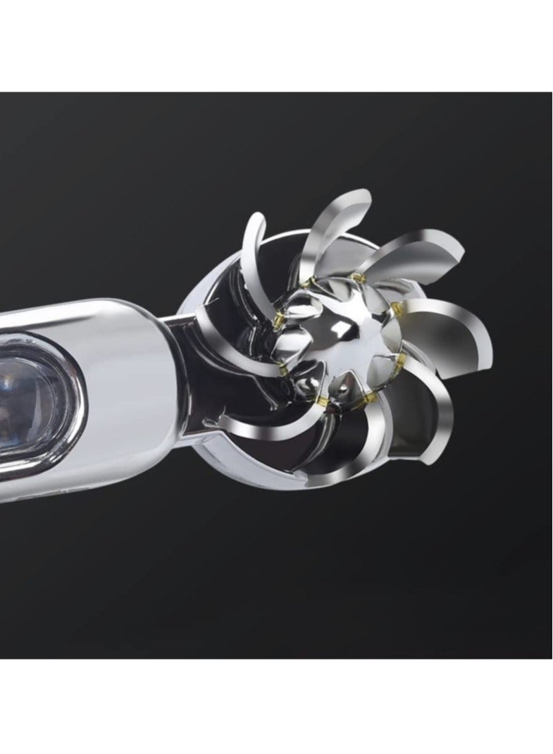 بيوينتي Wind Power Daytime Running Light 1 Pair 8LEDs Car Universal Wind Energy Powered Daytime Running Light Auxiliary Lamp Automobile Decorative Lamp No Need External Power Supply-Blue - Image 4