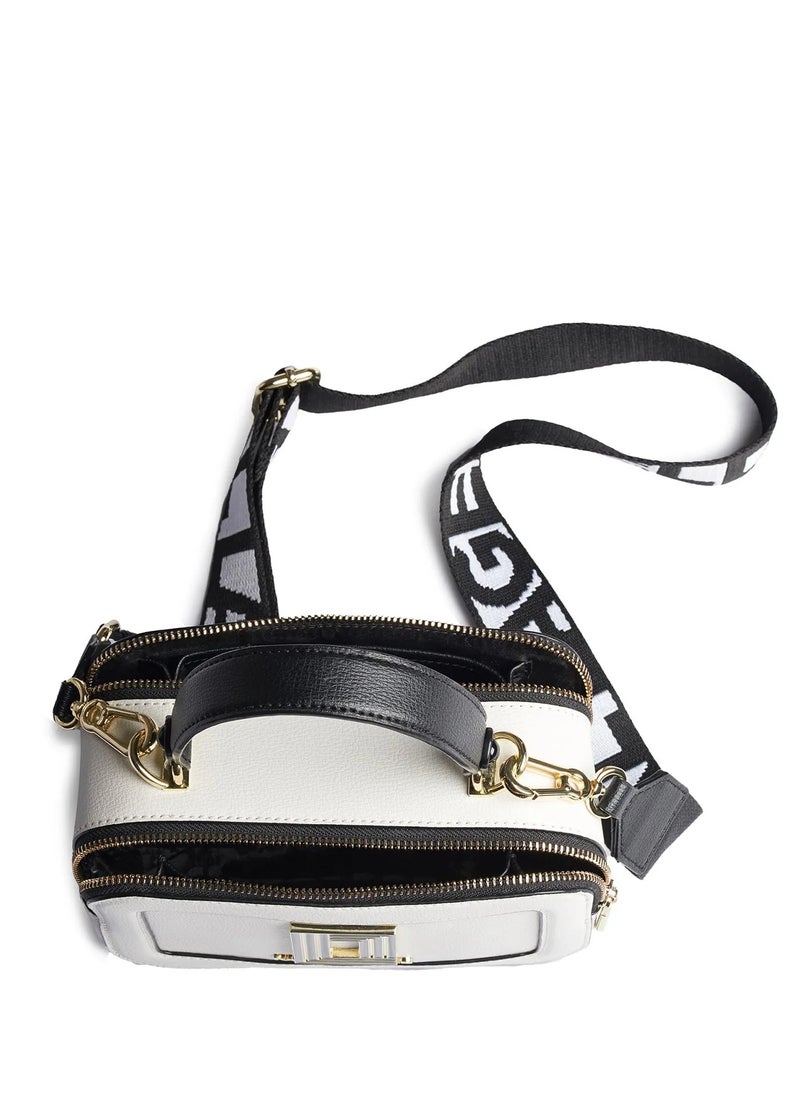 Karl Lagerfeld Paris Simone Printed Leather Small Crossbody