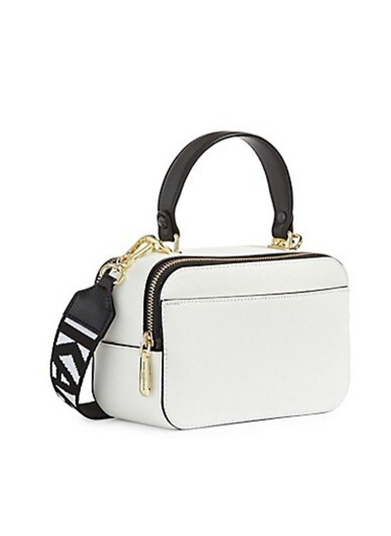 Karl Lagerfeld Paris Simone Printed Leather Small Crossbody