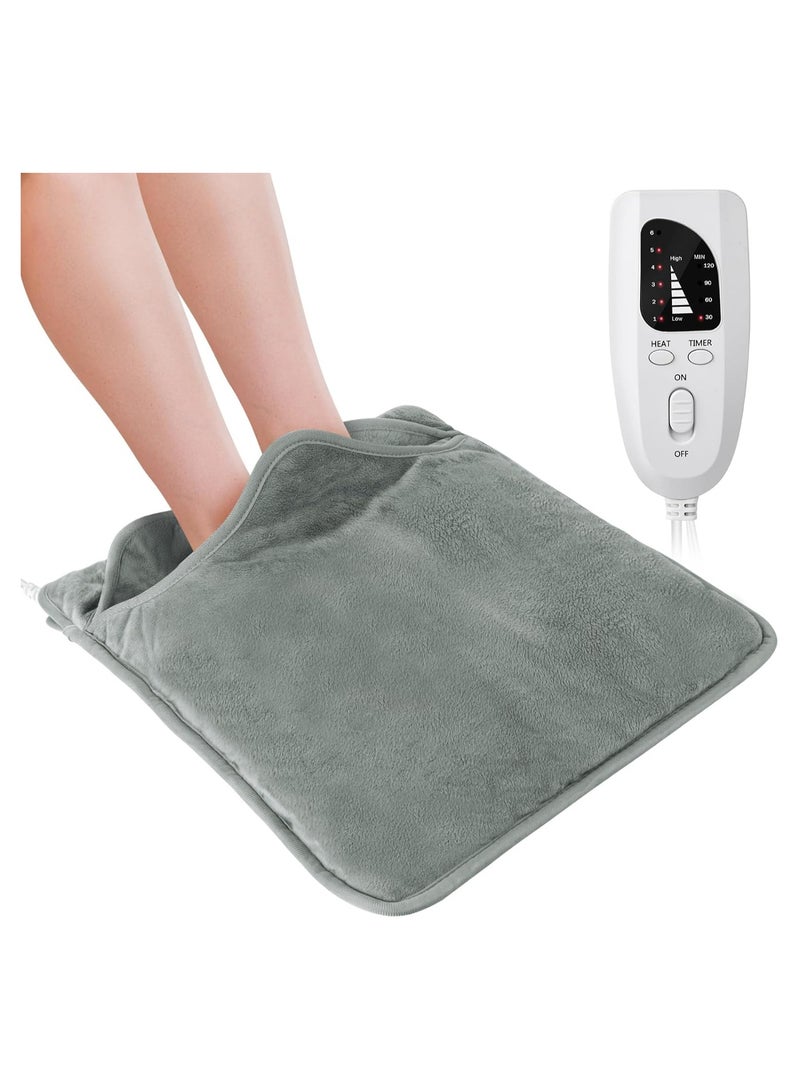 general Foot Warmer, Electric Foot Warmer, Dual Side Foot Warmer Under Table, Heated Bed Foot Warmer, Electric Heated Foot Warmer, 6 Temperature Settings, Auto Off, 16 × 16 inches - Image 1