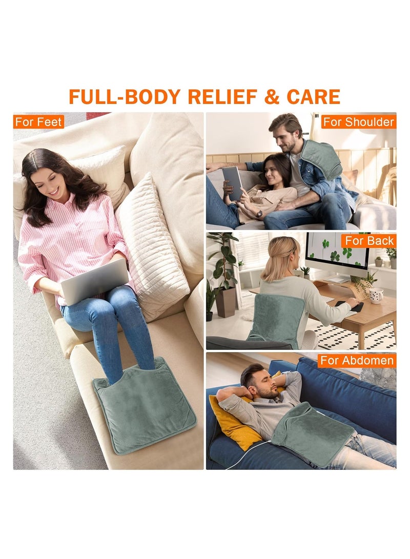 general Foot Warmer, Electric Foot Warmer, Dual Side Foot Warmer Under Table, Heated Bed Foot Warmer, Electric Heated Foot Warmer, 6 Temperature Settings, Auto Off, 16 × 16 inches - Image 3