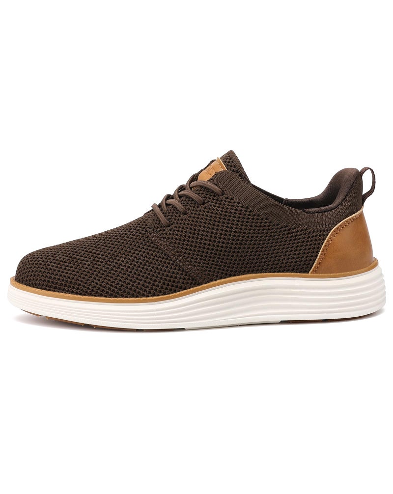 VILOCY Boy's Slip On Casual Dress Sneaker Hands Free Fashion Shoes Comfortable Oxfords Mesh Tennis Breathable School Uniform Formal Church Shoes Brown,38New - Image 2