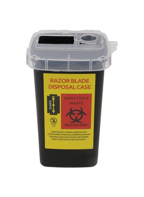 Blade Dispenser Case Razor Sharps Container Barber Shop Storage Container Blade Disposal Case For Home