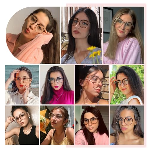 Cyxus Blue Light Glasses for Woman, Fashion Computer Glasses on Office Reduce Eye Strain Anti Migraine for Working Reading - Image 2