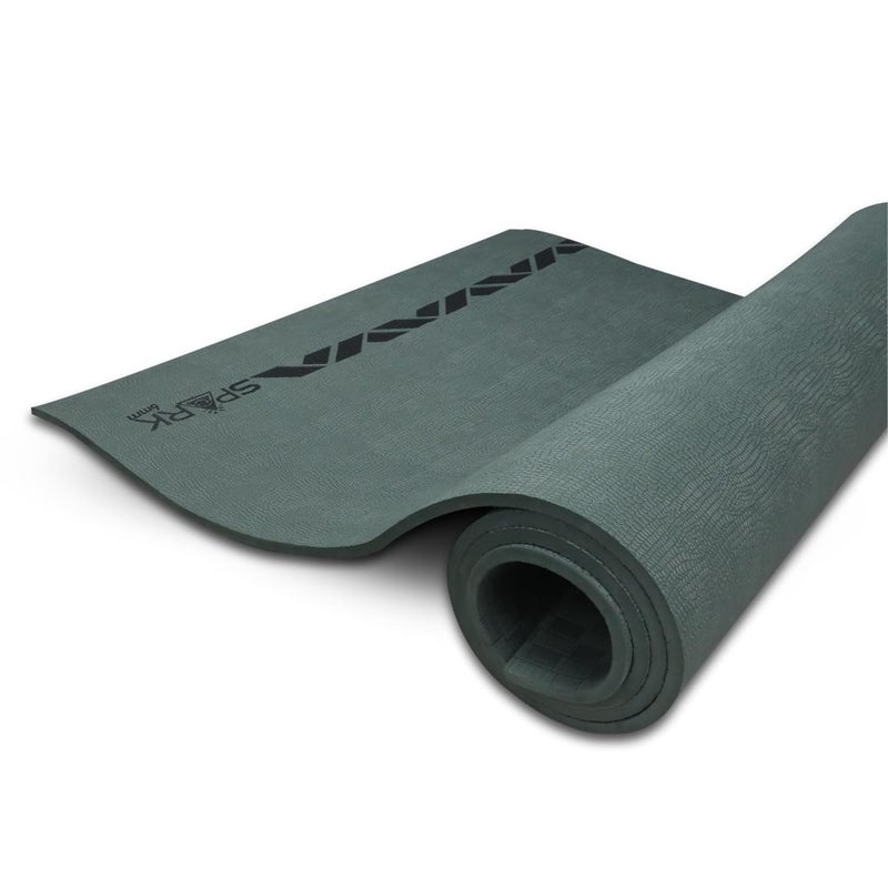 Nivia Spark EVA Yoga Mat - 6mm Thick Exercise Mat for Home Workout in Bottle Green - Image 1