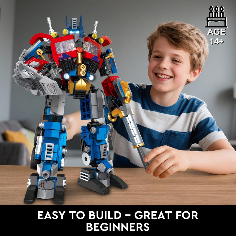 IBLOTIME Transforming Robot Building Sets Easter 8 in 2 Robot Vehicle Models 769 PCS Creative Assembly Display Gift Christmas Birthday Ages 14+ - Image 5