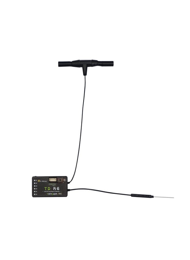 FrSky مستقبل FrSky TD R6 مزدوج النطاق يعمل بتردد 2.4GHz و 900MHz مع 6 مخرجات PWM و SBUS و FBUS/S.Port مدى طويل يصل إلى 100 كم صندوق أسود خفيف الوزن وضع سباق 4 مللي ثانية تحديث البرنامج عبر الهواء - Image 1