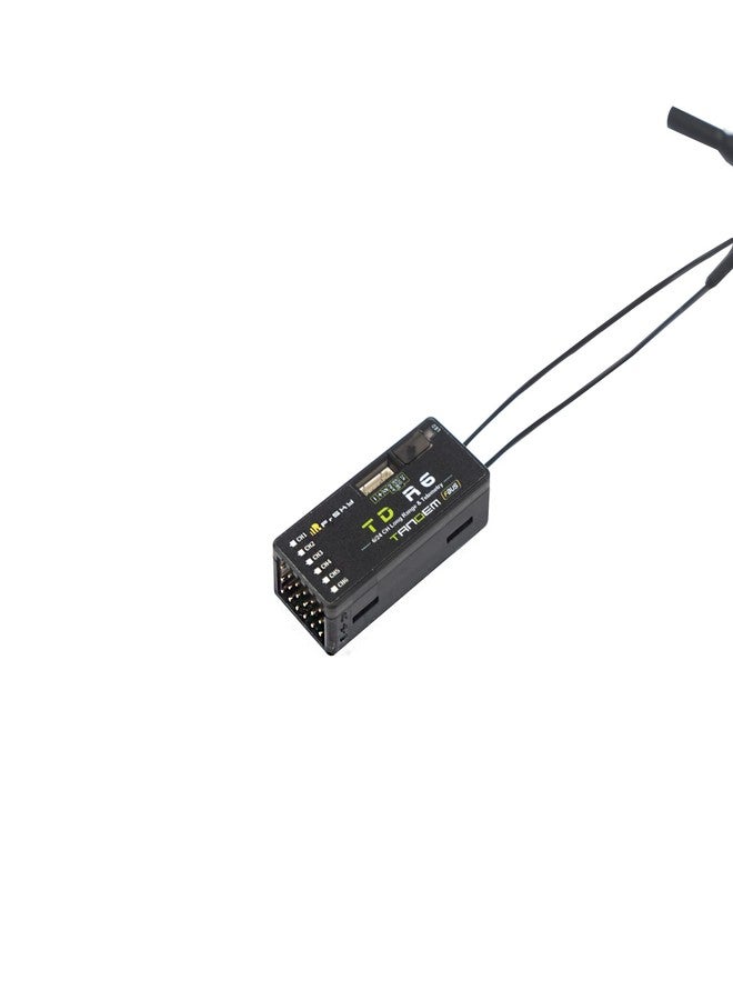 FrSky مستقبل FrSky TD R6 مزدوج النطاق يعمل بتردد 2.4GHz و 900MHz مع 6 مخرجات PWM و SBUS و FBUS/S.Port مدى طويل يصل إلى 100 كم صندوق أسود خفيف الوزن وضع سباق 4 مللي ثانية تحديث البرنامج عبر الهواء - Image 2
