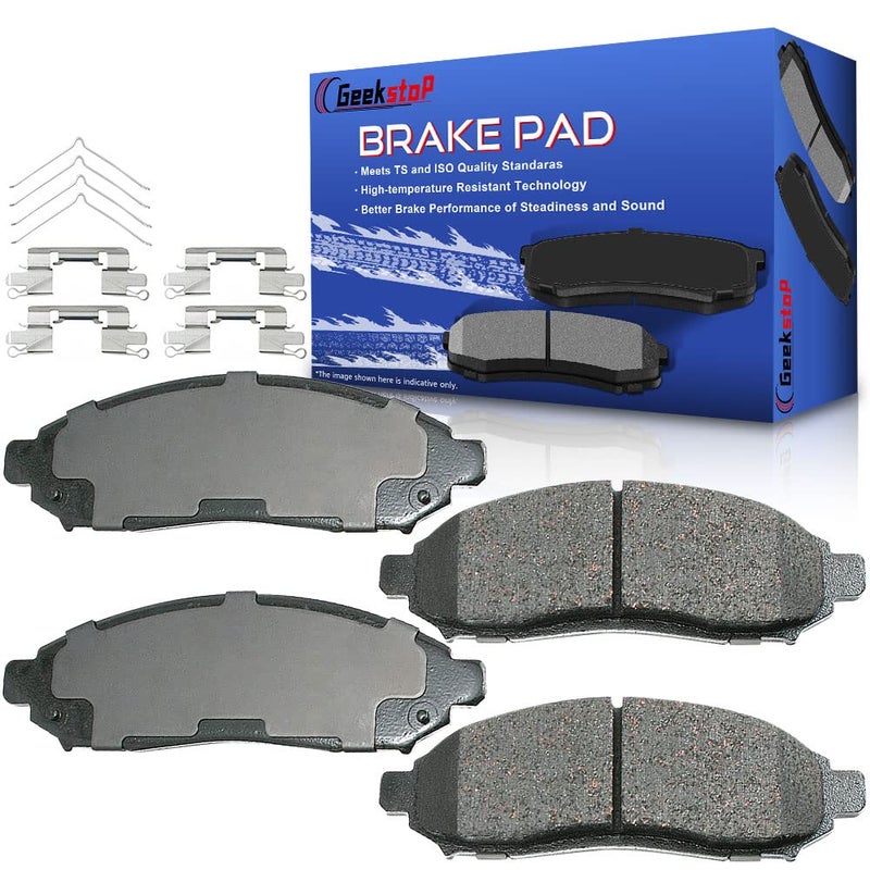Ceramic Brake Pads Front Set Compatible with 20052019 Nissan Frontier 20052012 Pathfinder 20052015 Xterra 20092012 Suzuki Equator