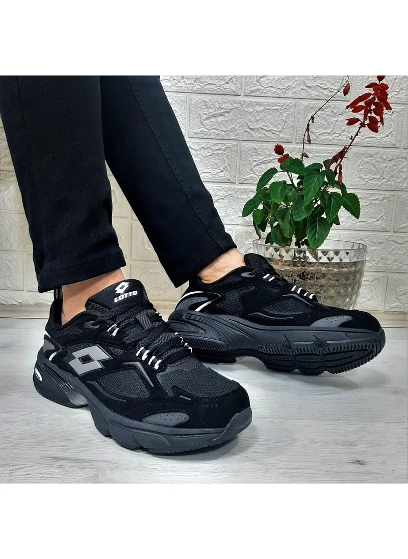LOTTO Norwell Black Memoryfoam Non-Slip Running Sneakers
