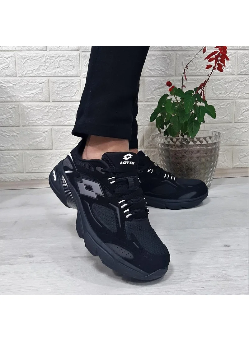 LOTTO Norwell Black Memoryfoam Non-Slip Running Sneakers