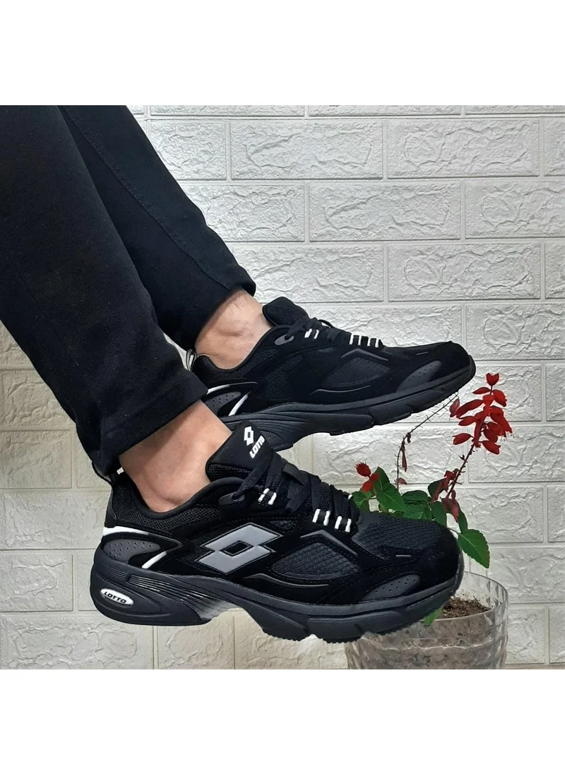 LOTTO Norwell Black Memoryfoam Non-Slip Running Sneakers