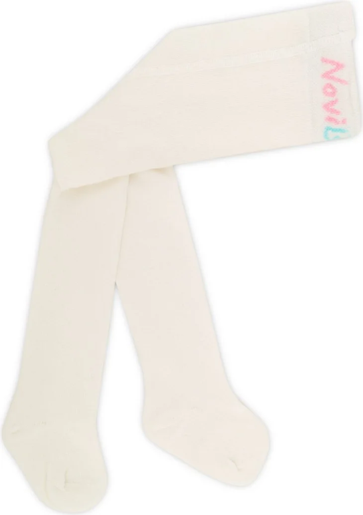 Novibaby 2 Pack Baby Cotton Pantyhose, Children Newborn Cotton Girls Boys School Socks, White Ecru Pink