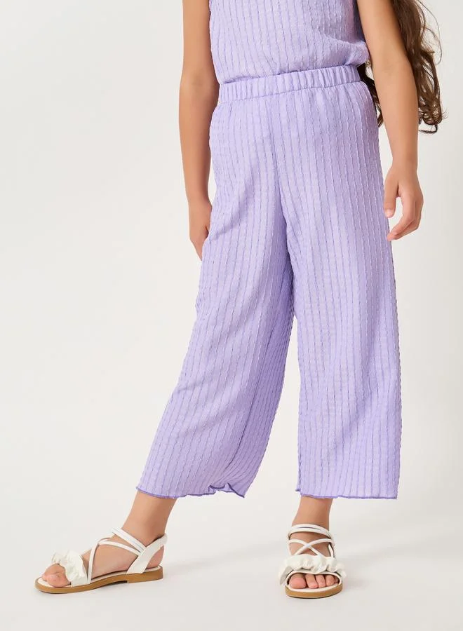 Styli Styli Textured Strappy Top and Pants Set